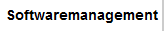 Softwaremanagement